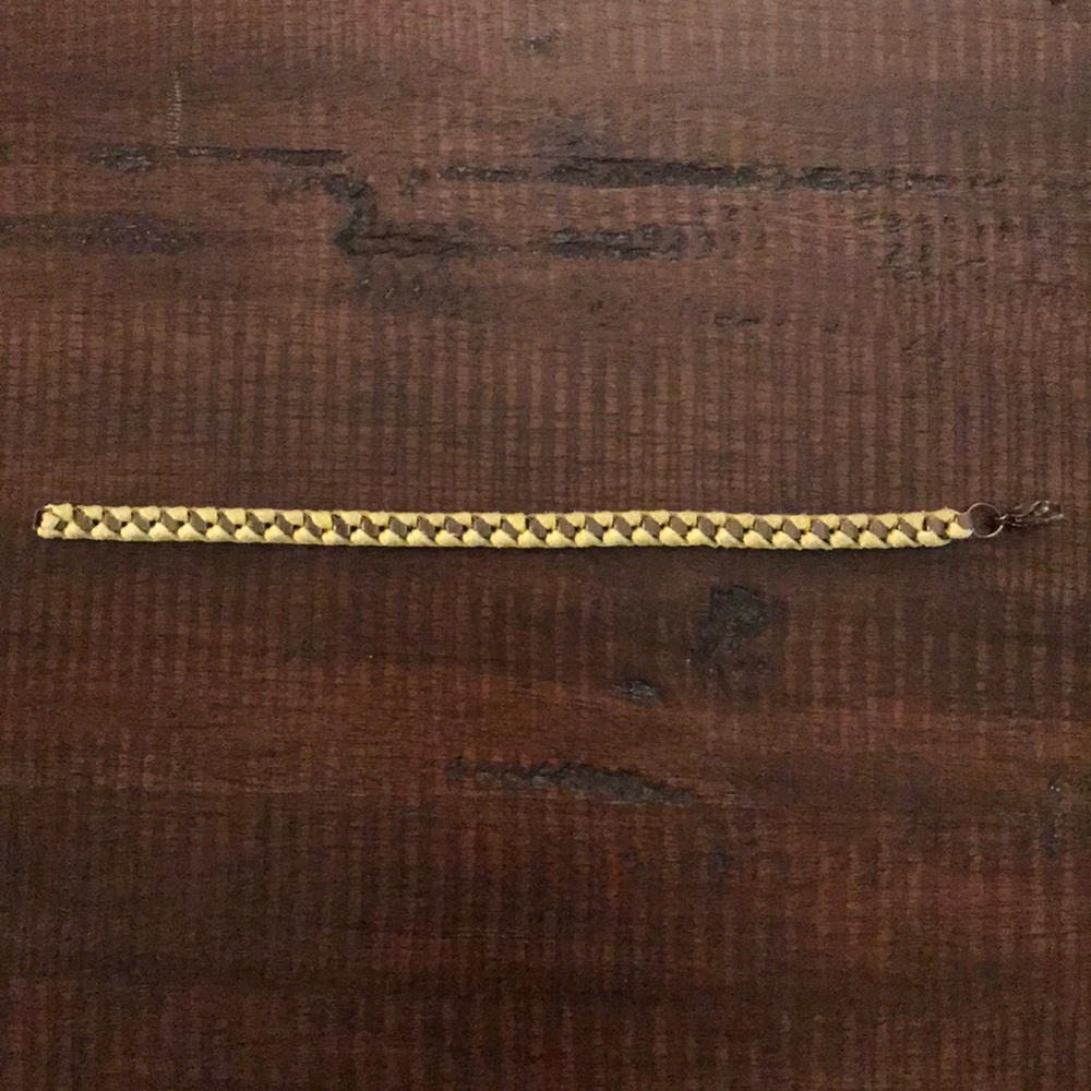 Braided Suede and Metal Bracelet - Picture 2 of 3